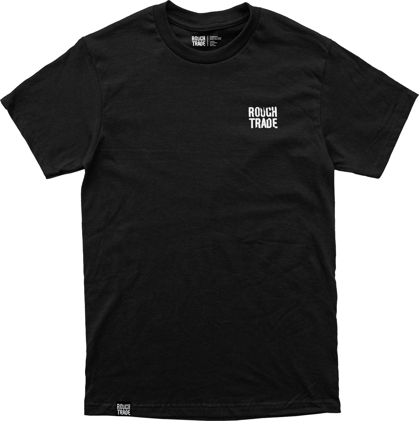 Rough Trade 'Classic' logo - Kids T-Shirt - Black