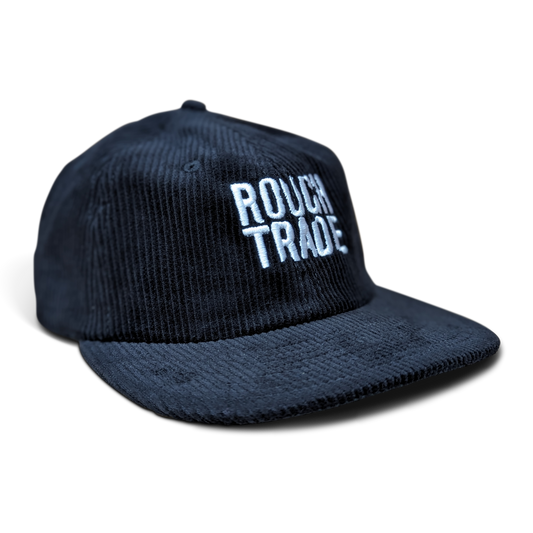 Rough Trade Embroidered Logo Cord Cap - Black