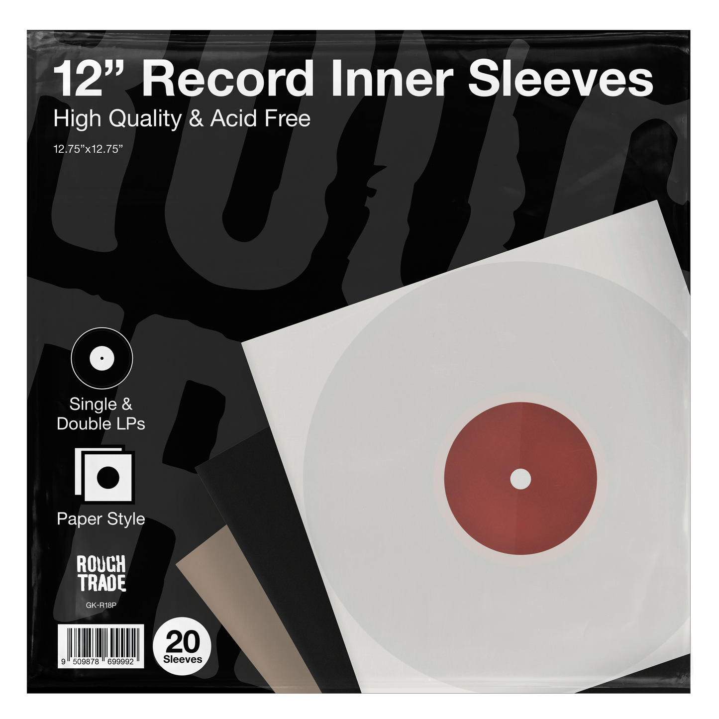 Paper 12'' Record Inner Sleeves x 20
