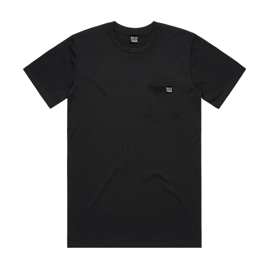 Rough Trade 'Pocket' - T-Shirt - Black