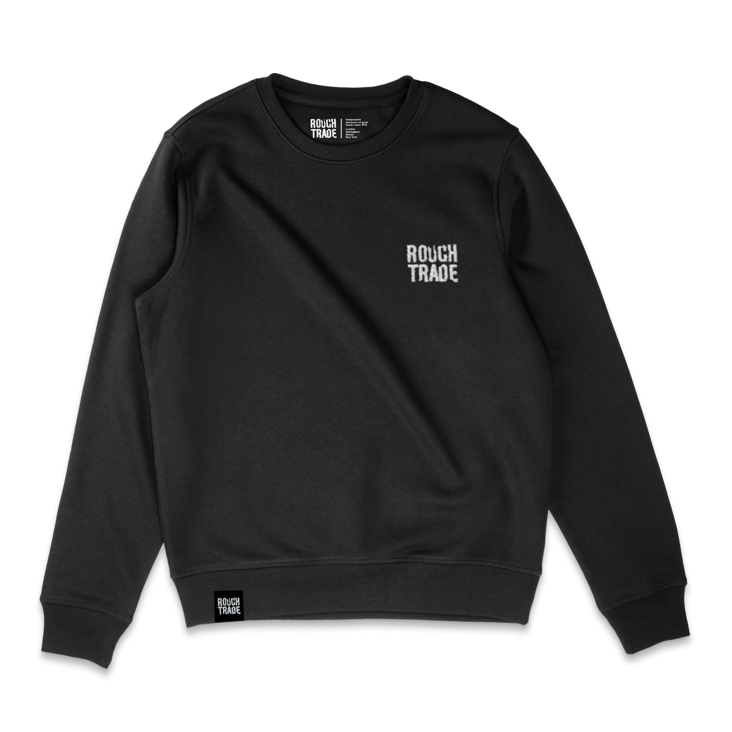 Rough Trade 'Classic' - Embroidered Sweatshirt - Black