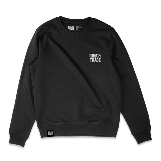 Rough Trade 'Classic' - Embroidered Sweatshirt - Black