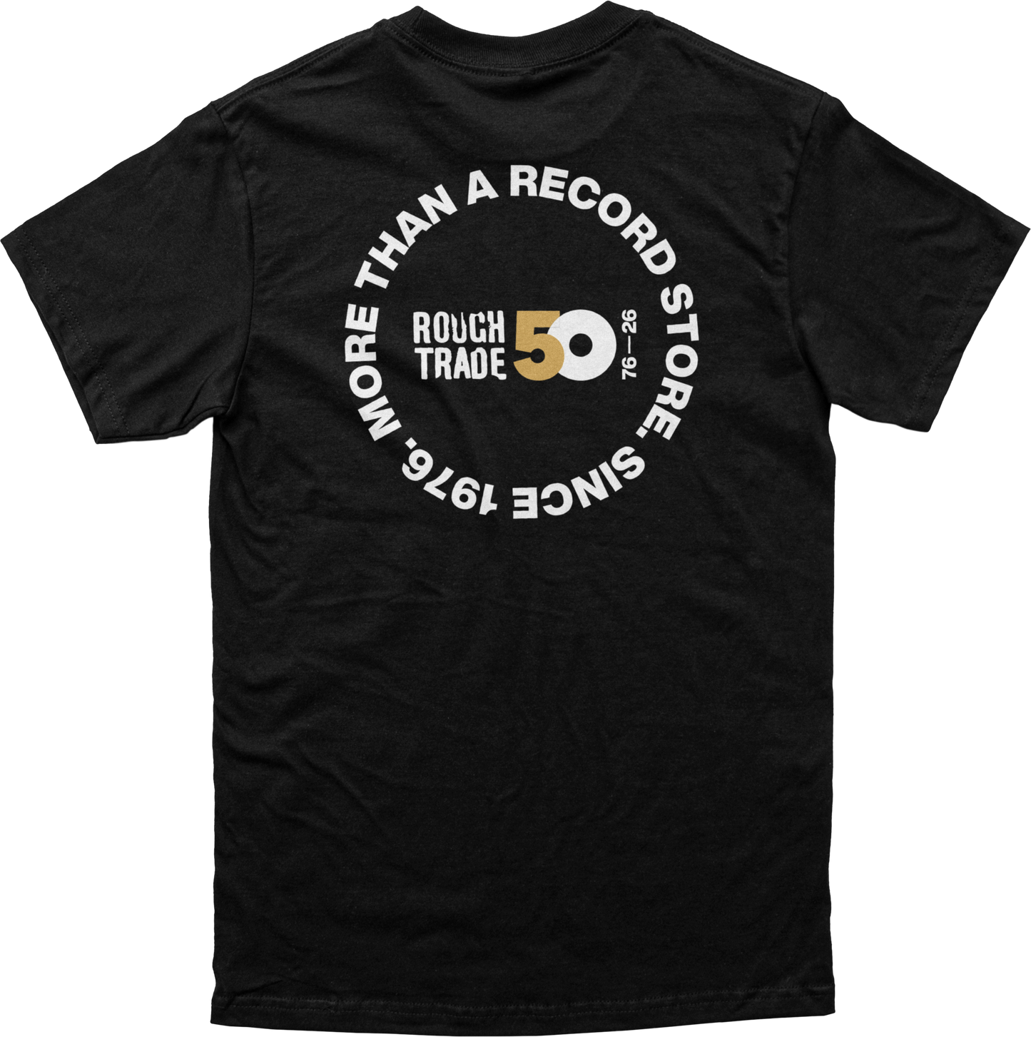 Rough Trade '50th' logo - T-Shirt - Black