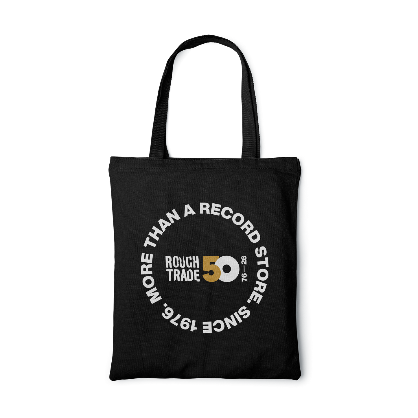 Rough Trade '50th' logo - Tote Bag - Black