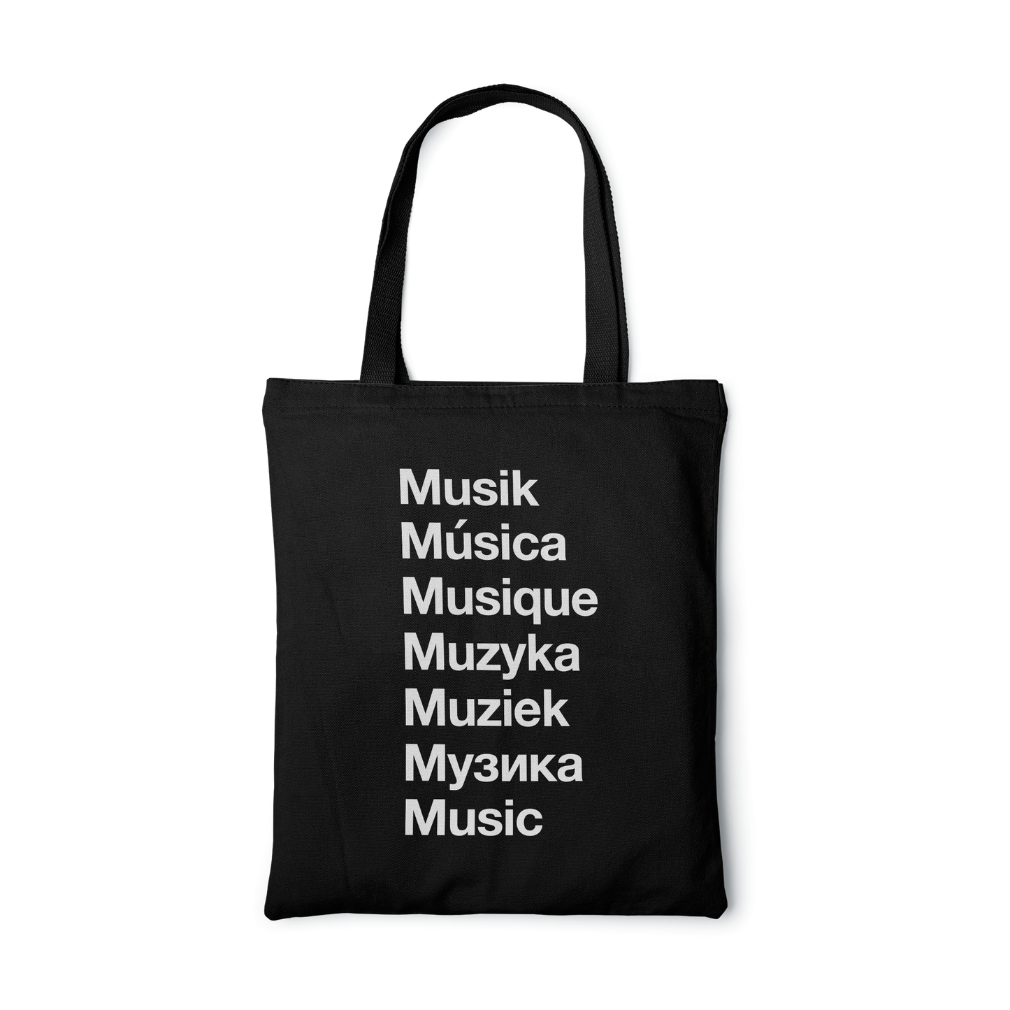 Rough Trade Shops, Rough Trade EU Tote Bag - Black, Tote Bags