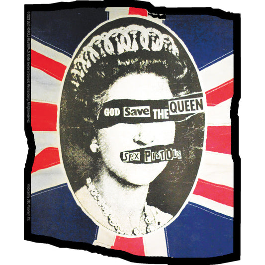 Sex Pistols UK Flag Queen 4.1"x5" Sticker