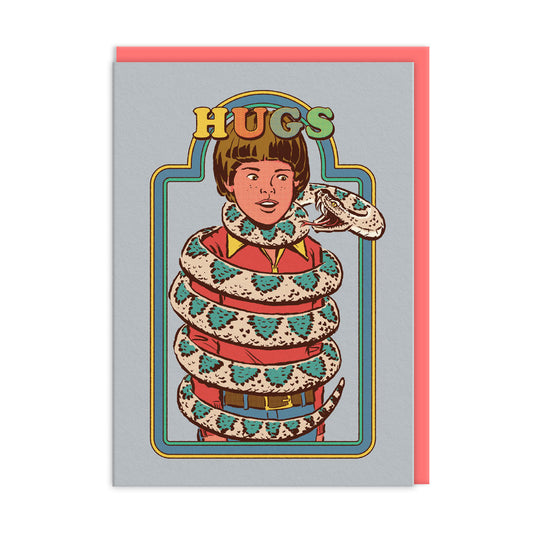 Snake Hugs Greeting Card by Ohh Deer