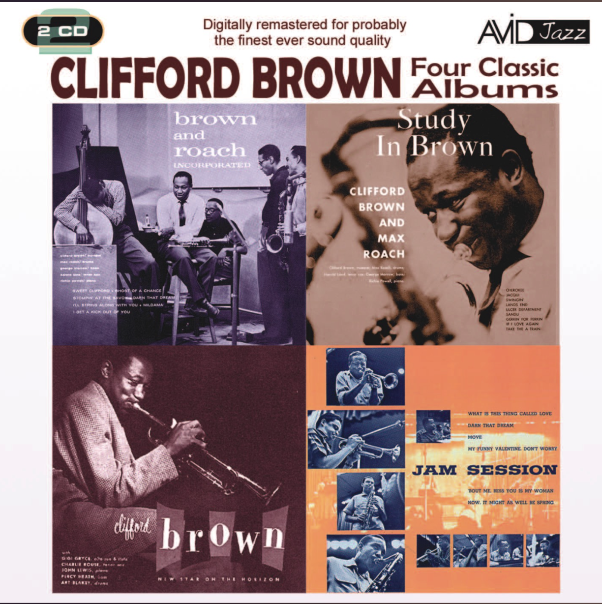 Four Classic Albums (Brown And Roach Inc / Jam Session / Study In Brown / New Star On The Horizon)