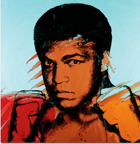 Muhammad Ali By Andy Warhol - Die-Cut Sticker