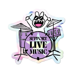 Support Live Music - Die-Cut Sticker