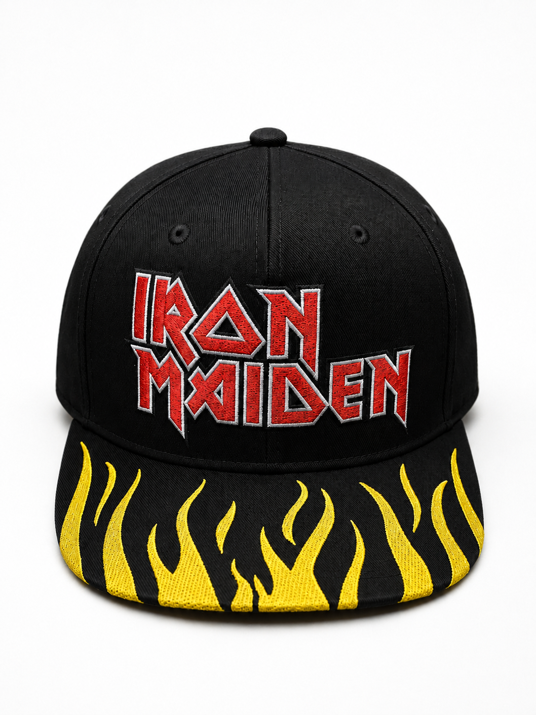 Iron Maiden - Flame Bill Logo Structured Hat Black Product Image