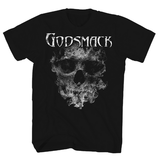 Godsmack Smoking - Skull T Shirt Black Product Image