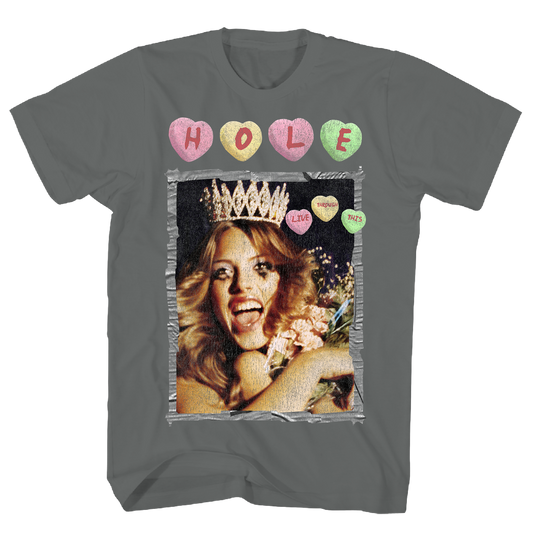 Hole Live - Through This Tshirt Charcoal Product Image