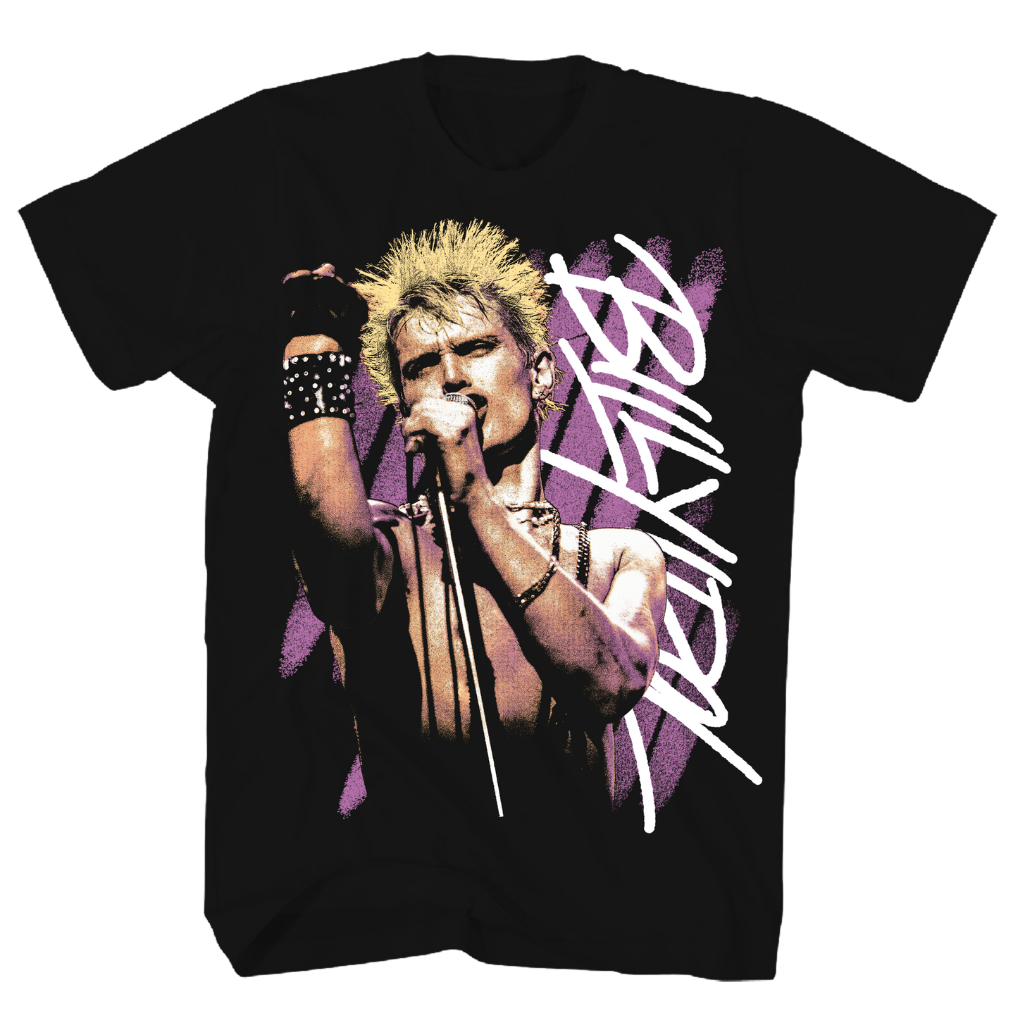 Billy Idol - More More More F/b Print Tshirt Black Product Image