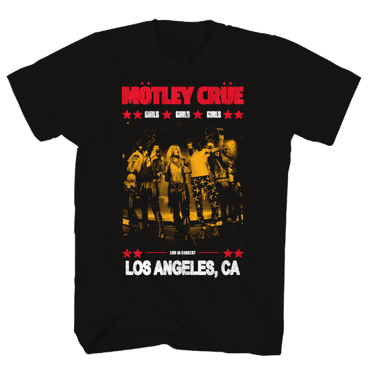 Motley Crue - Girls La Concert Live Tshirt Black Product Image