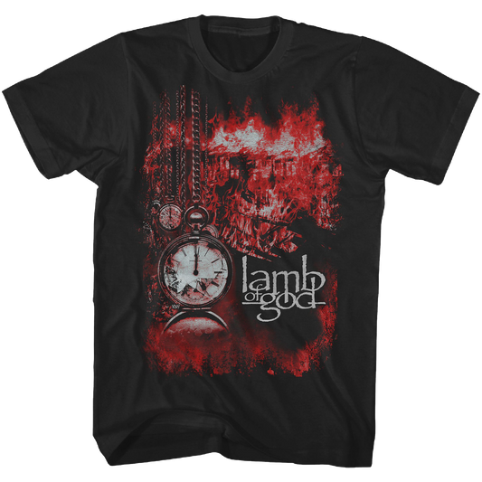 Lamb Of God - Red Tshirt Shrt Slv Product Image