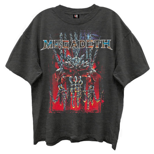 Megadeth Chaos - Chains Giant Vintage Tshirt Black Product Image