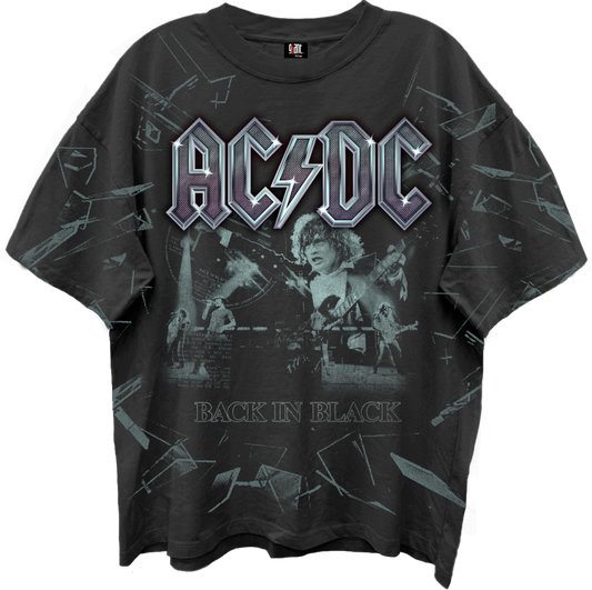AC/DC - Back In Blkgiant Vintage T Shirt Black Product Image