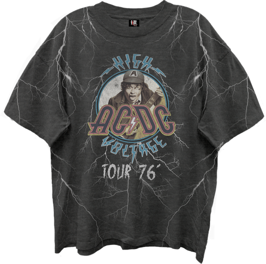 AC/DC - High Voltage 76 Giant Vintage Tshirt Black Product Image