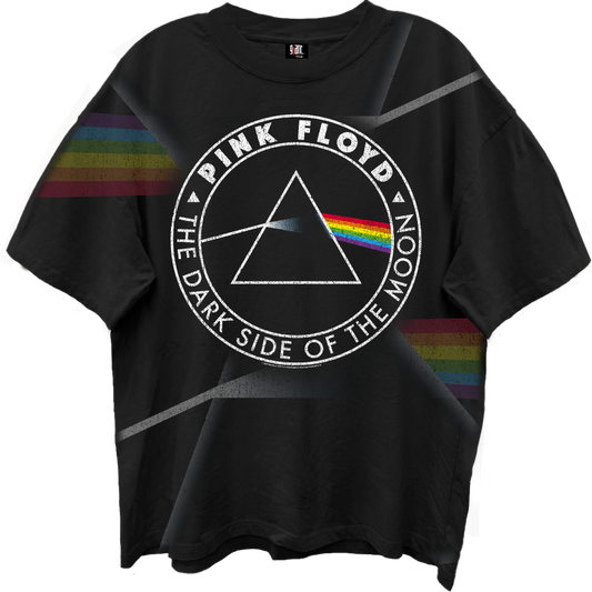Pink Floyd - Dark Side Giant Vintage Tshirt Black Product Image