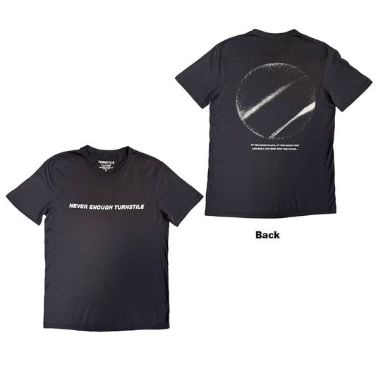 Unisex T-Shirt: Right Place, Right Time (Charcoal Grey) (Back Print)
