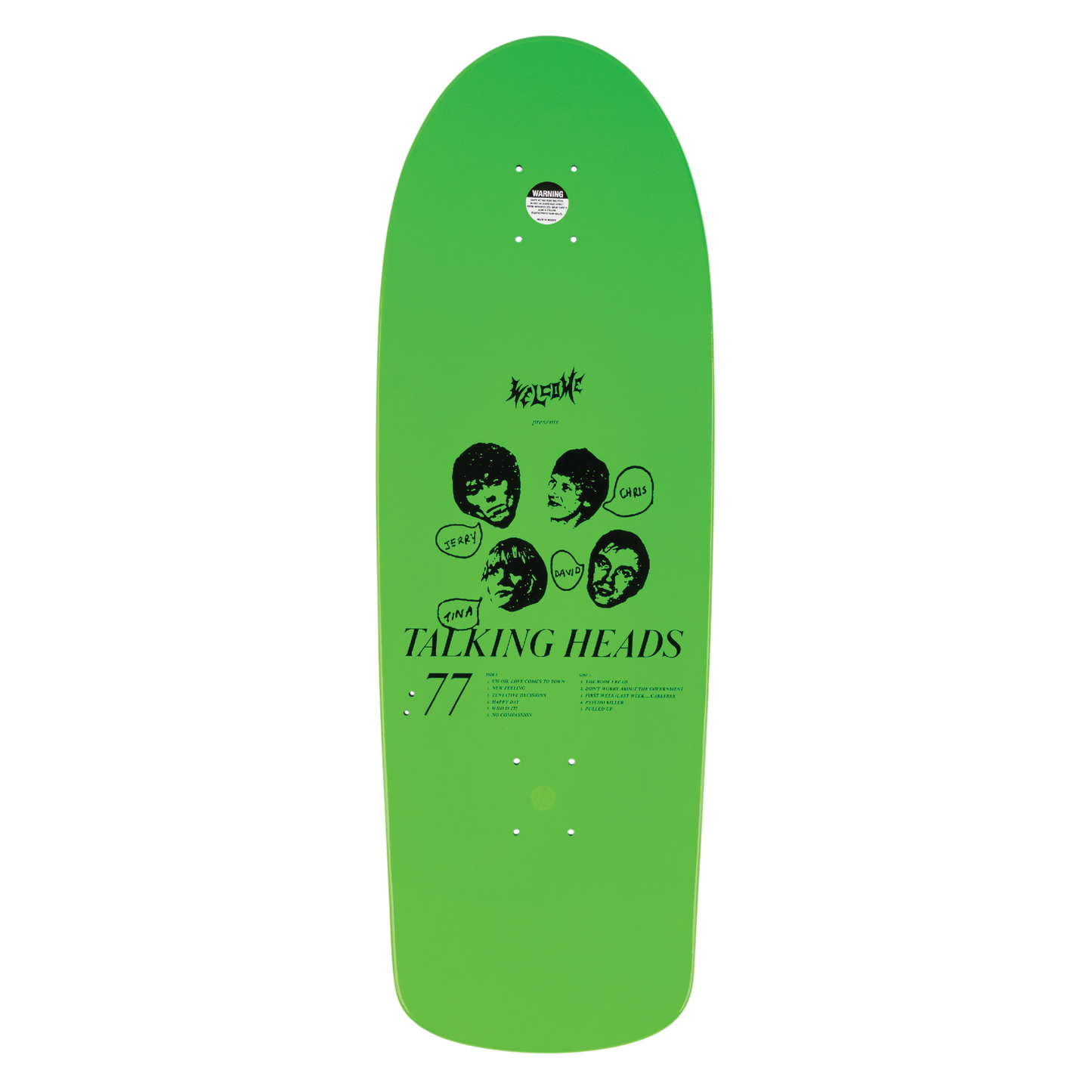 Talking Heads x Welcome - Psycho On Board - Green Dip