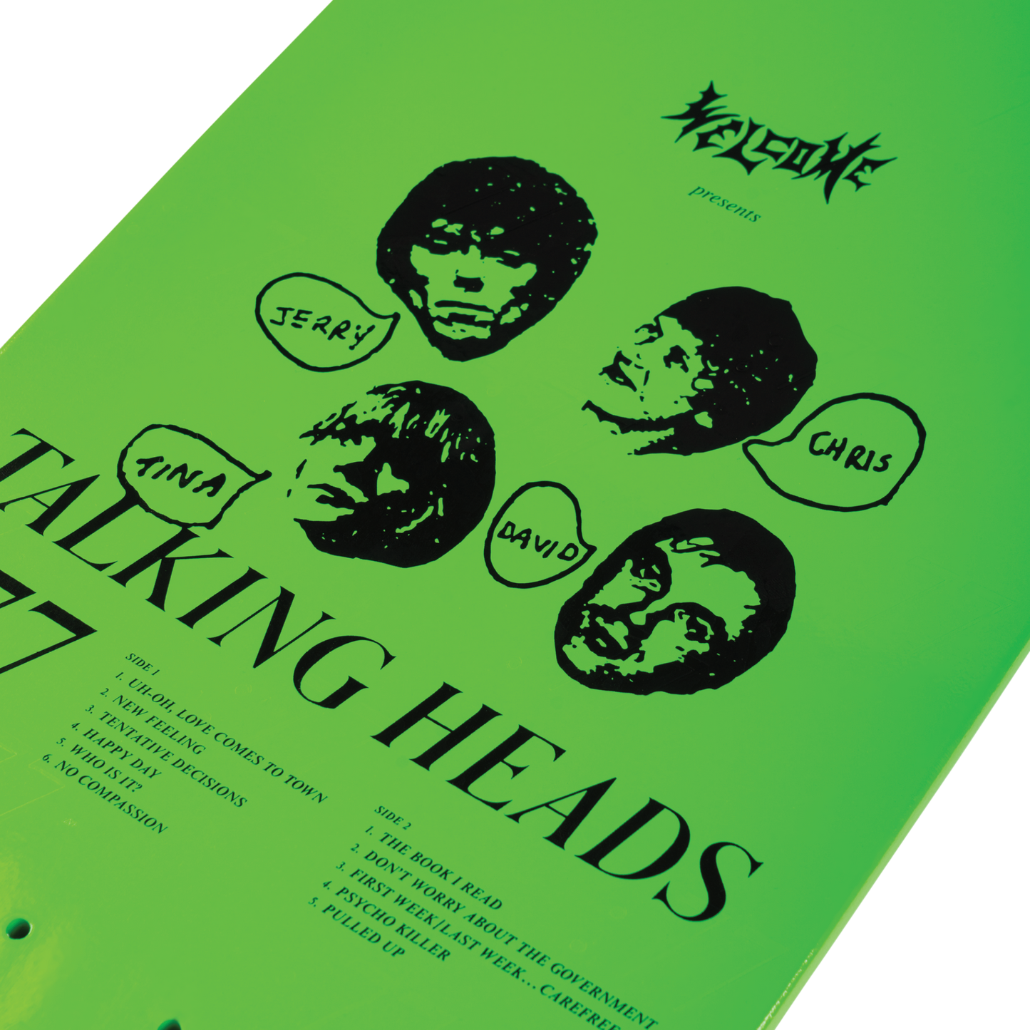 Talking Heads x Welcome - Psycho On Board - Green Dip