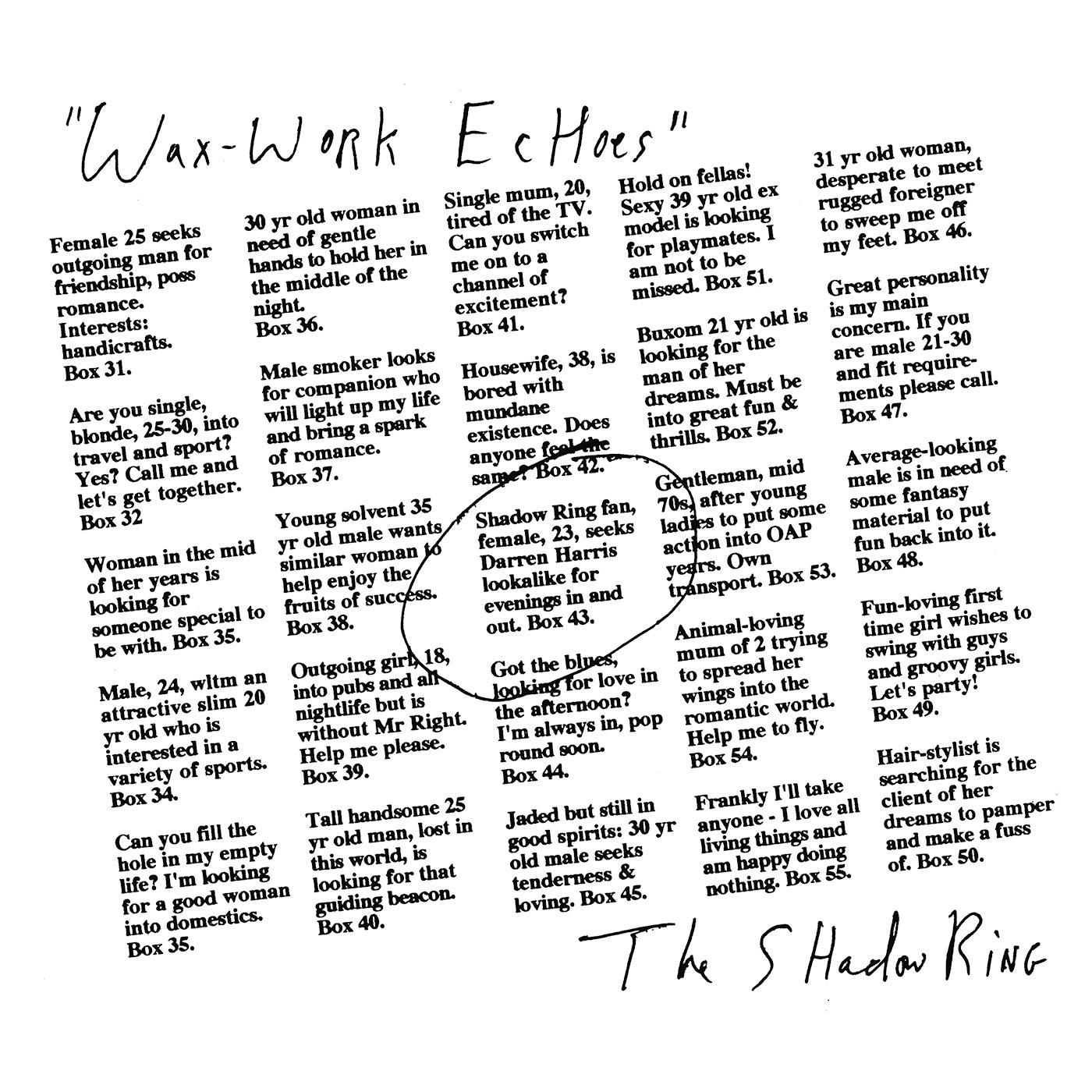 Wax-Work Echoes