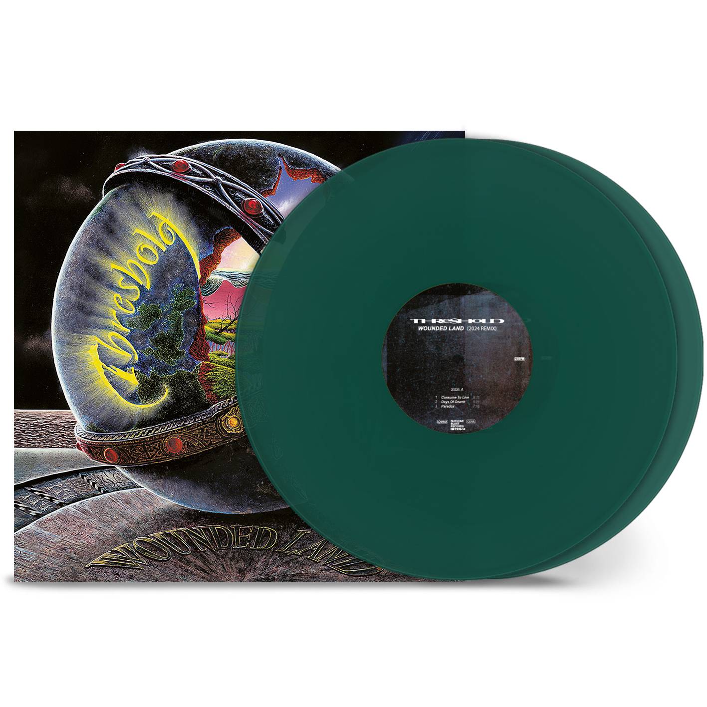 Threshold - Wounded Land (Remixed & Remastered) 2LP (Transparent Green Vinyl).jpg