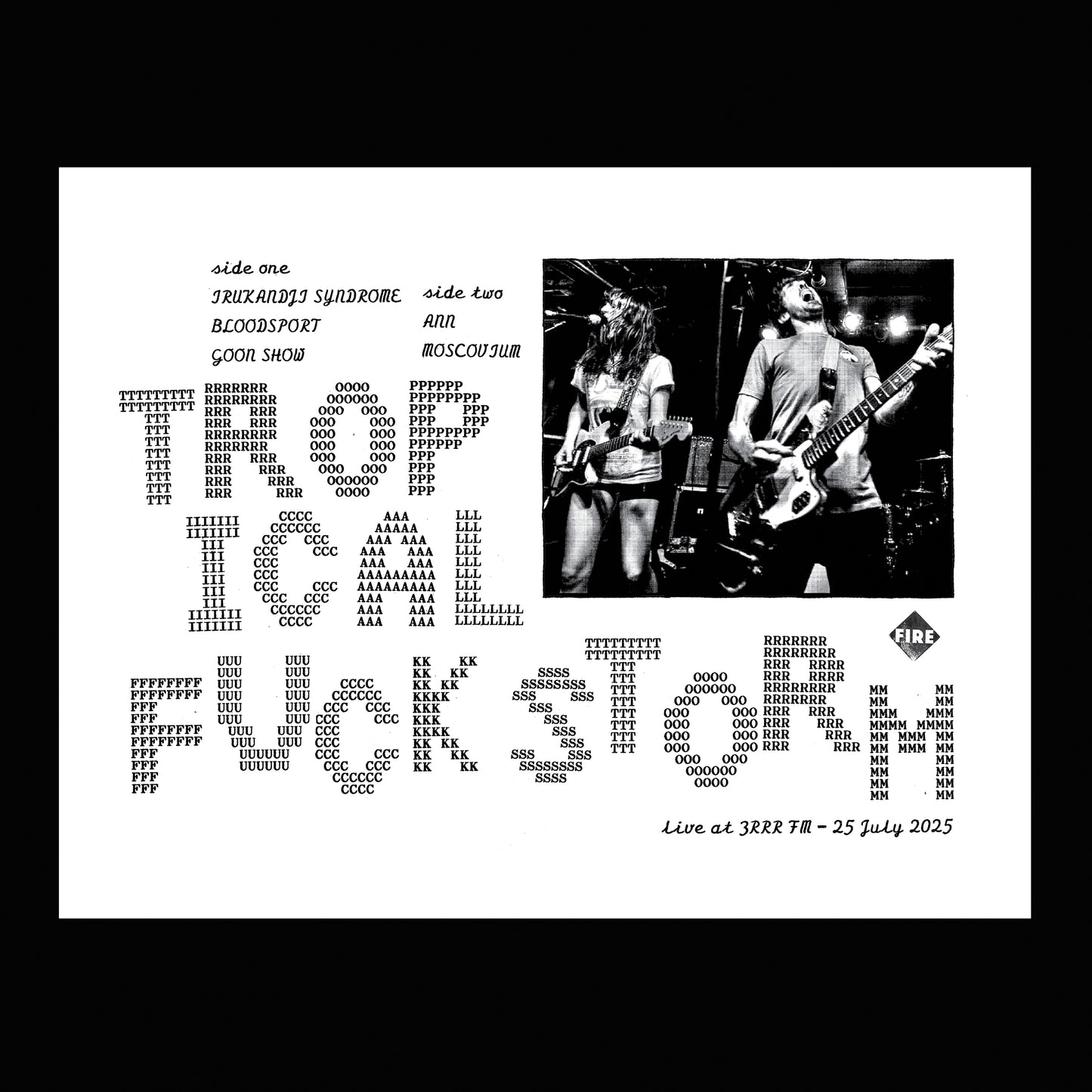 Live at 3RRR FM, 25 July 2025