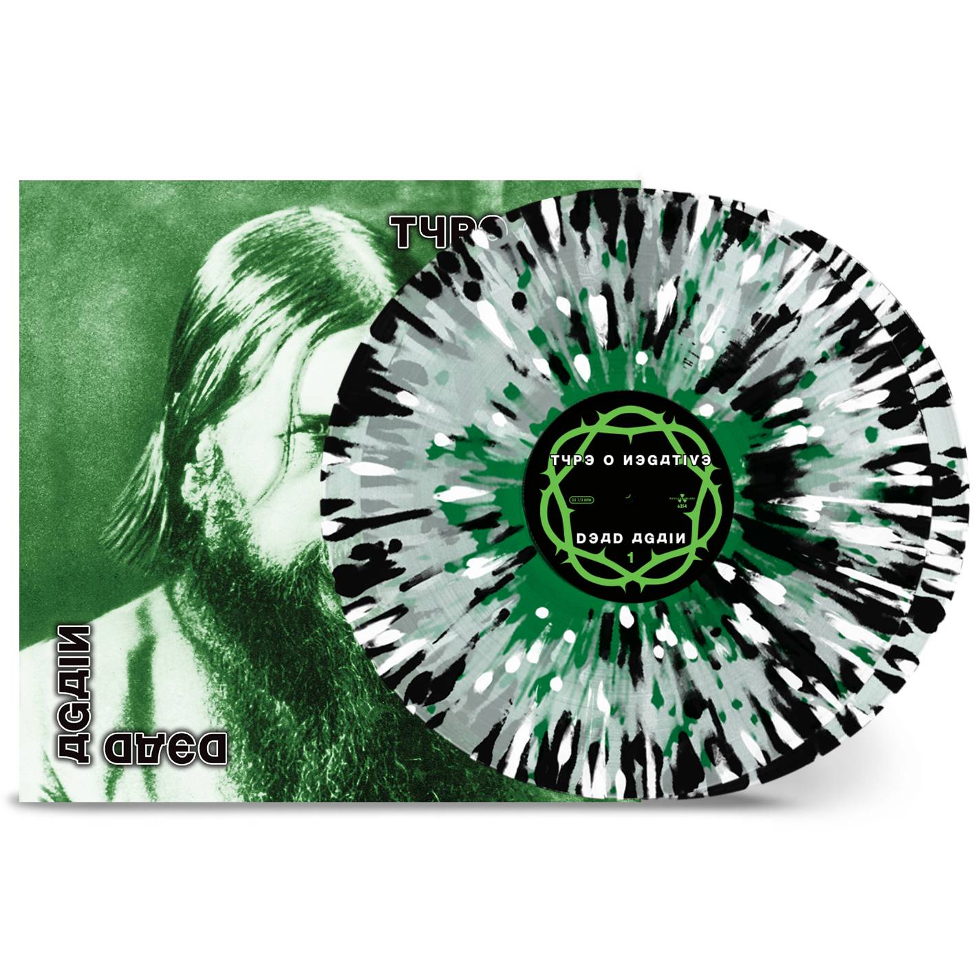 Type O Negative ? Dead Again 2LP (Clea r Green White Black Splatter Vinyl).jpg