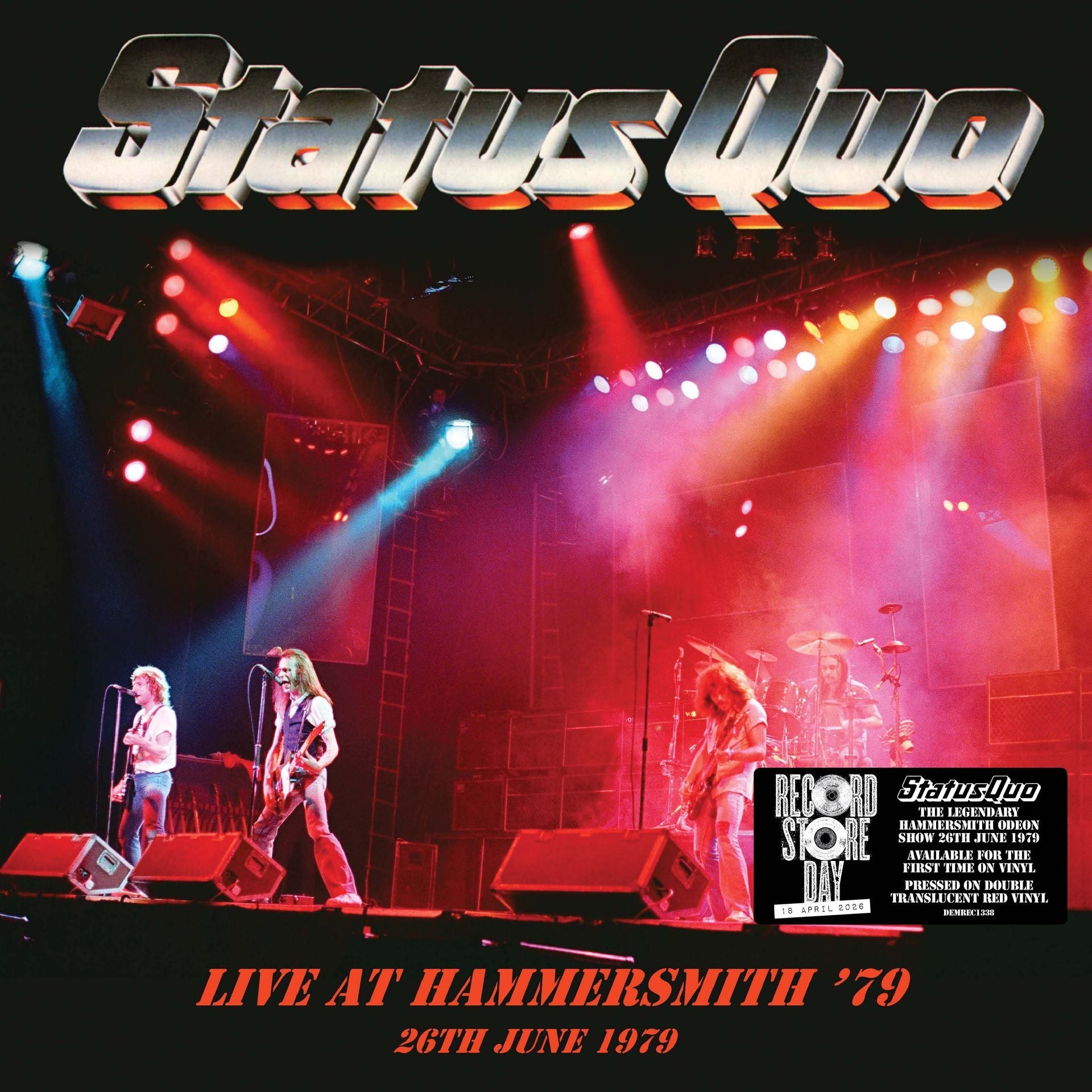 Status Quo - Live In Hammersmith 1979 - RSD 2026 Product Image