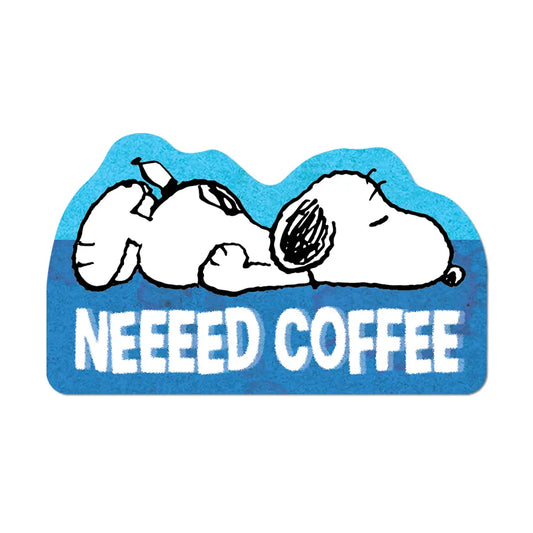 Need Coffee by Peanuts - Die-Cut Sticker (summer, cafe)