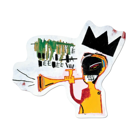 Trumpet by Basquiat - Die-Cut Sticker (music)