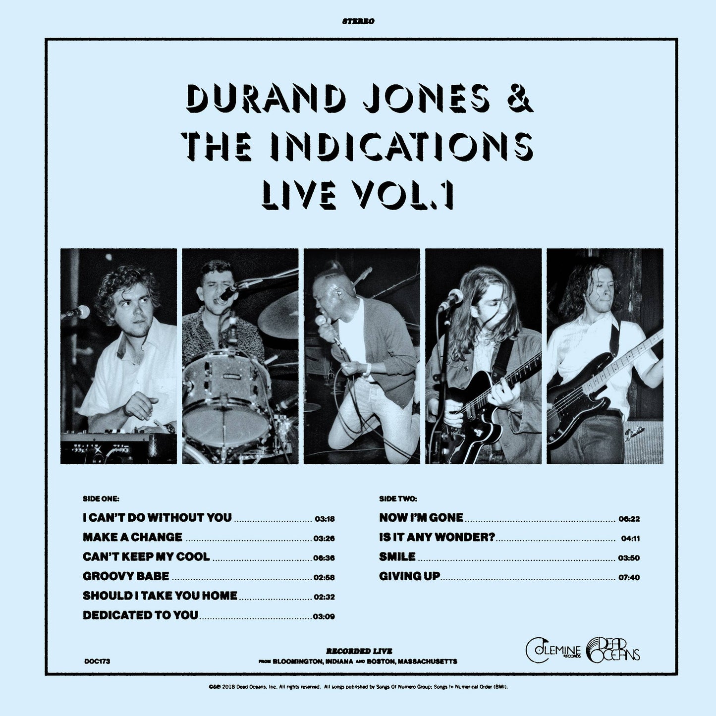 Durand Jones and the Indications Live Vol. 1