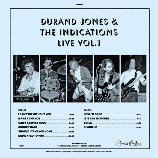 Durand Jones and the Indications Live Vol. 1