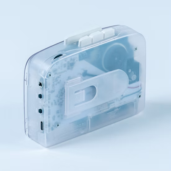 IT’S OK TOO - Bluetooth 5.0 Stereo Cassette Player – White