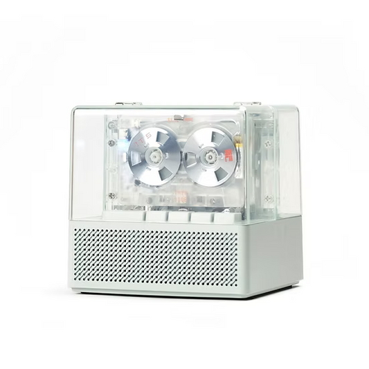 IT’S REAL Bluetooth Speaker + Cassette Player Combo – Transparent Edition