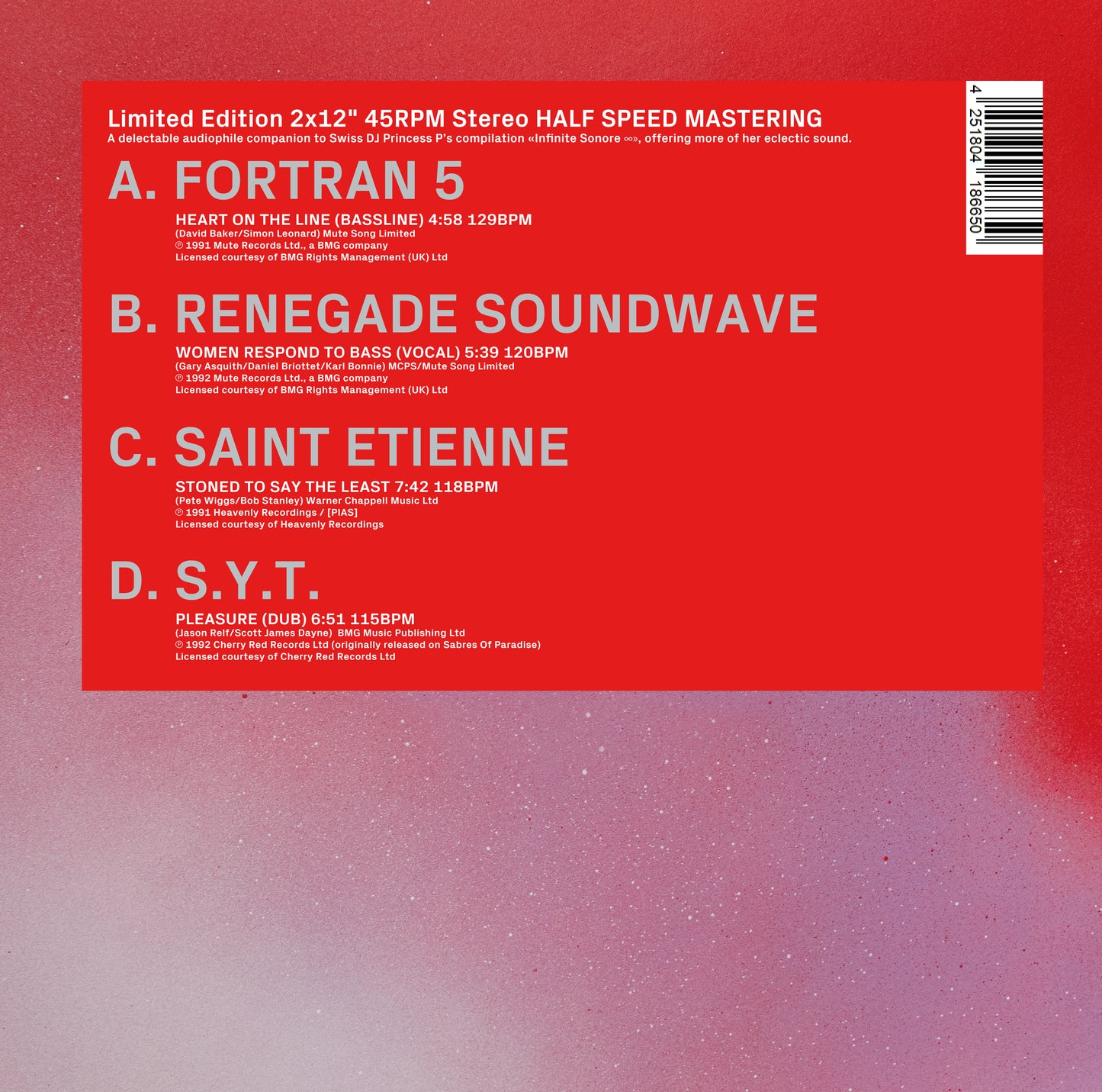 Princess P presents: Fortran 5,Renegade Soundwave, Saint Etienne, S.Y.T
