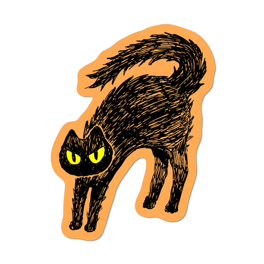 Spooky Cat - Die-Cut Sticker