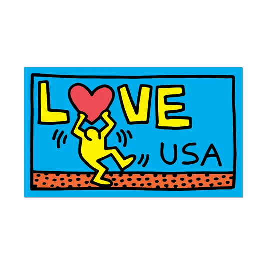 Love USA By Keith Haring - Die-Cut Sticker (4th of July)