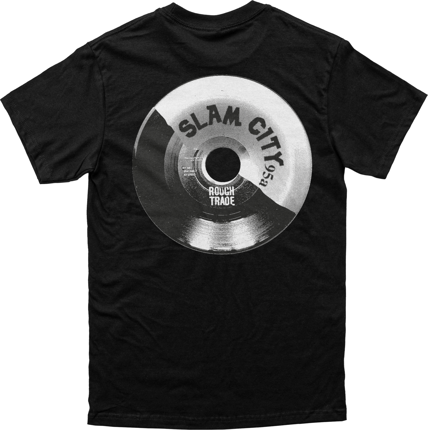 Rough Trade x Slam City Skates Inverted Black - S/S T-Shirt