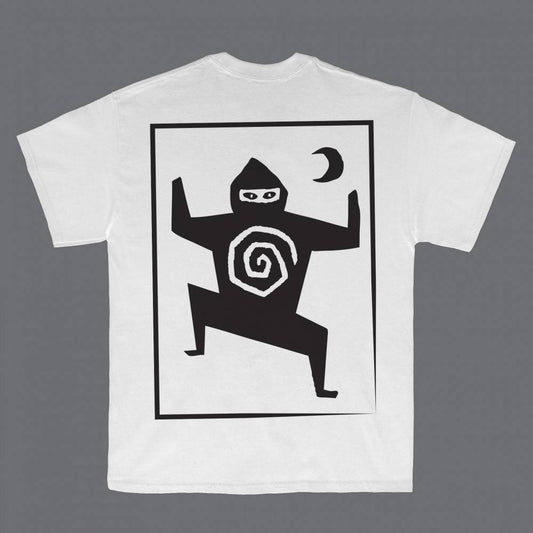 Ninja Tune White Woodcut T Shirt