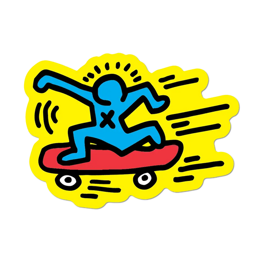 Skater by Keith Haring - Die-Cut Sticker