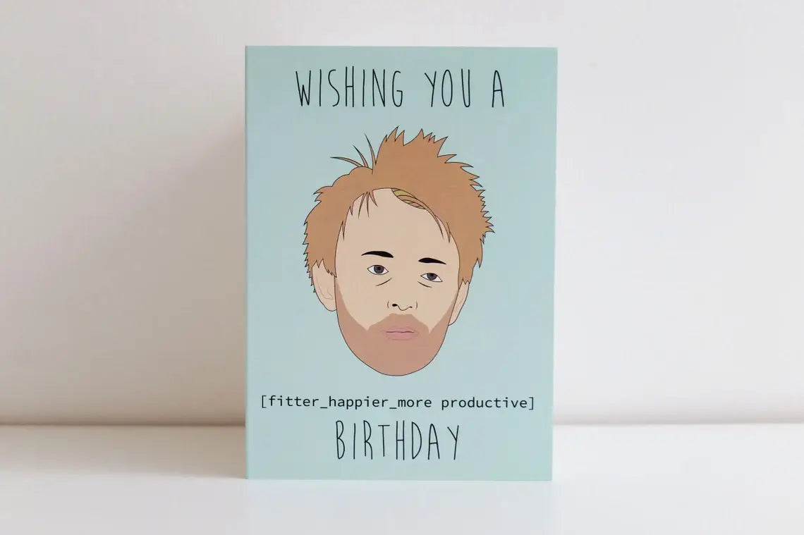 Thom Yorke (Radiohead) Birthday Card