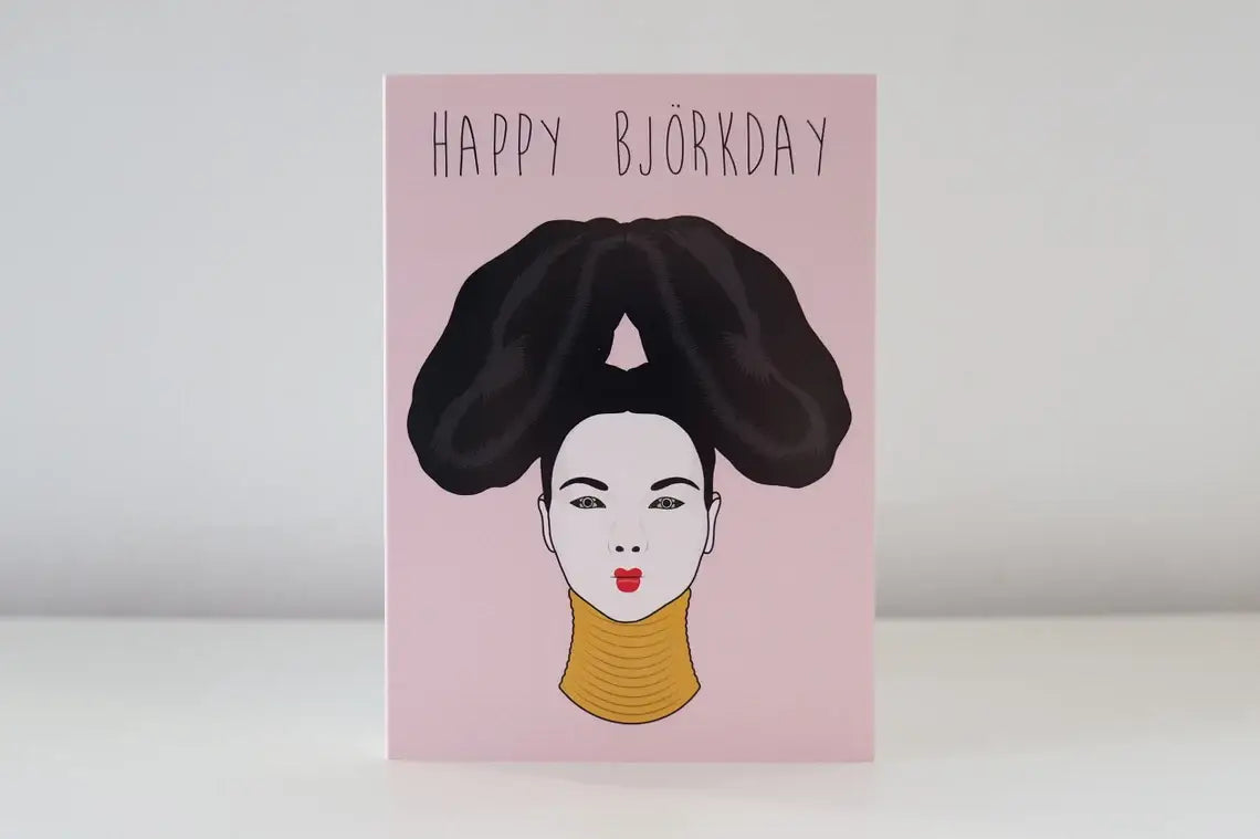 Happy Bjorkday Bjork Birthday Card