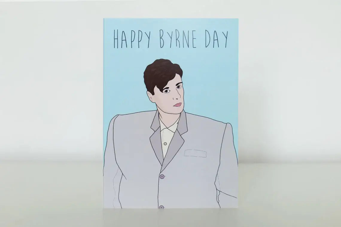 David Byrne Talking Heads Birthday Card