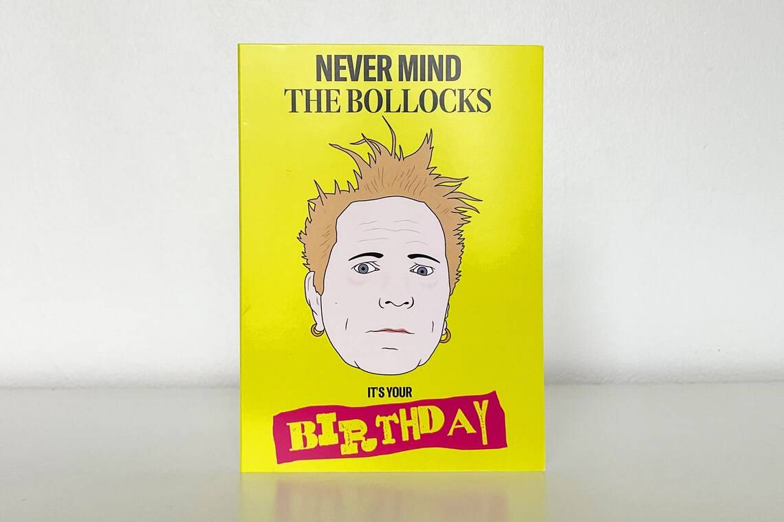 John Lydon Sex Pistols Birthday Card