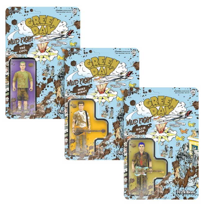 Green Day ReAction Figures Wave 01 (Mud Fight)