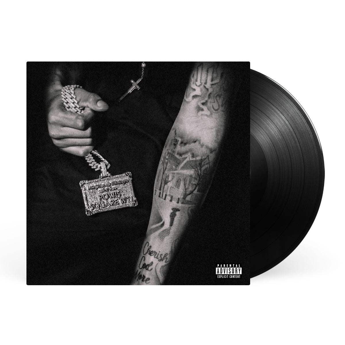 Black LP artwork
